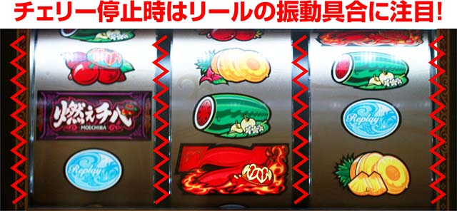 燃えチバチェリーの揺れ方