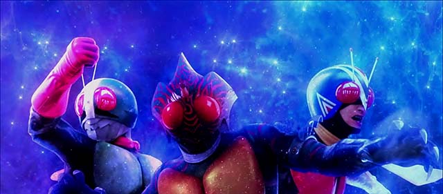 スマスロL仮面ライダーAT終了画面