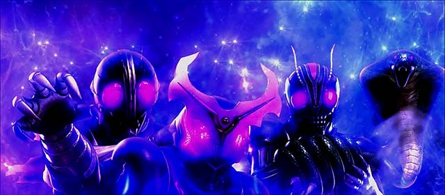 スマスロL仮面ライダーAT終了画面