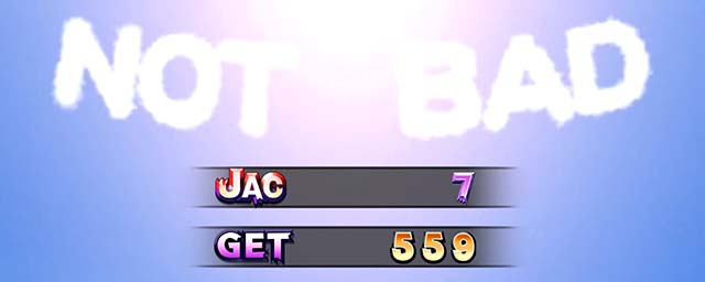 パチスロ ガメラ2BIG終了画面NOR BAD