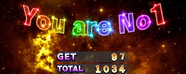 パチスロ ガメラ2REG終了画面You are No1