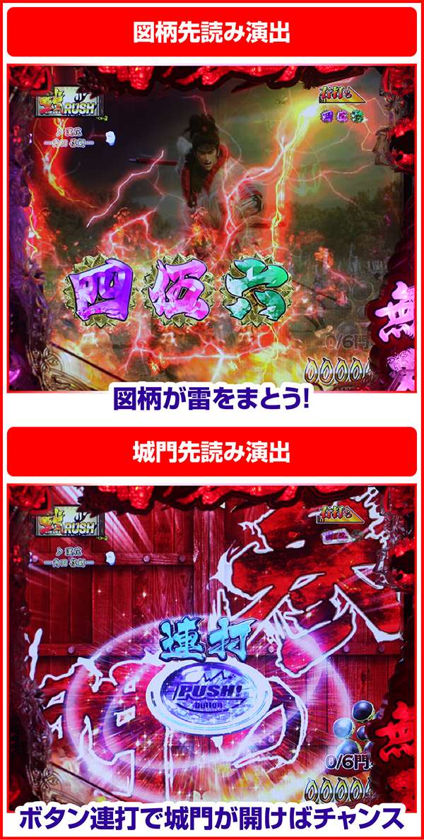 花の慶次雲のかなたに戦RUSH中・先読み演出