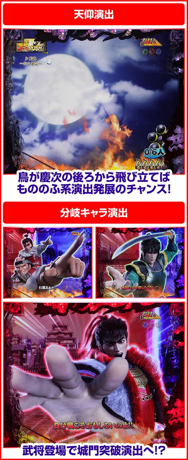 花の慶次雲のかなたに戦RUSH中・リーチ前演出