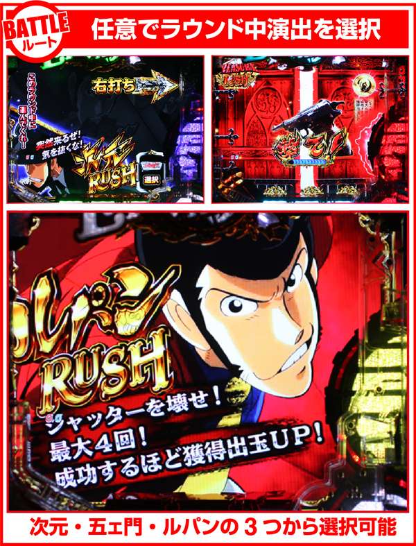 ルパン三世ザラスト大当り中演出・みどころ