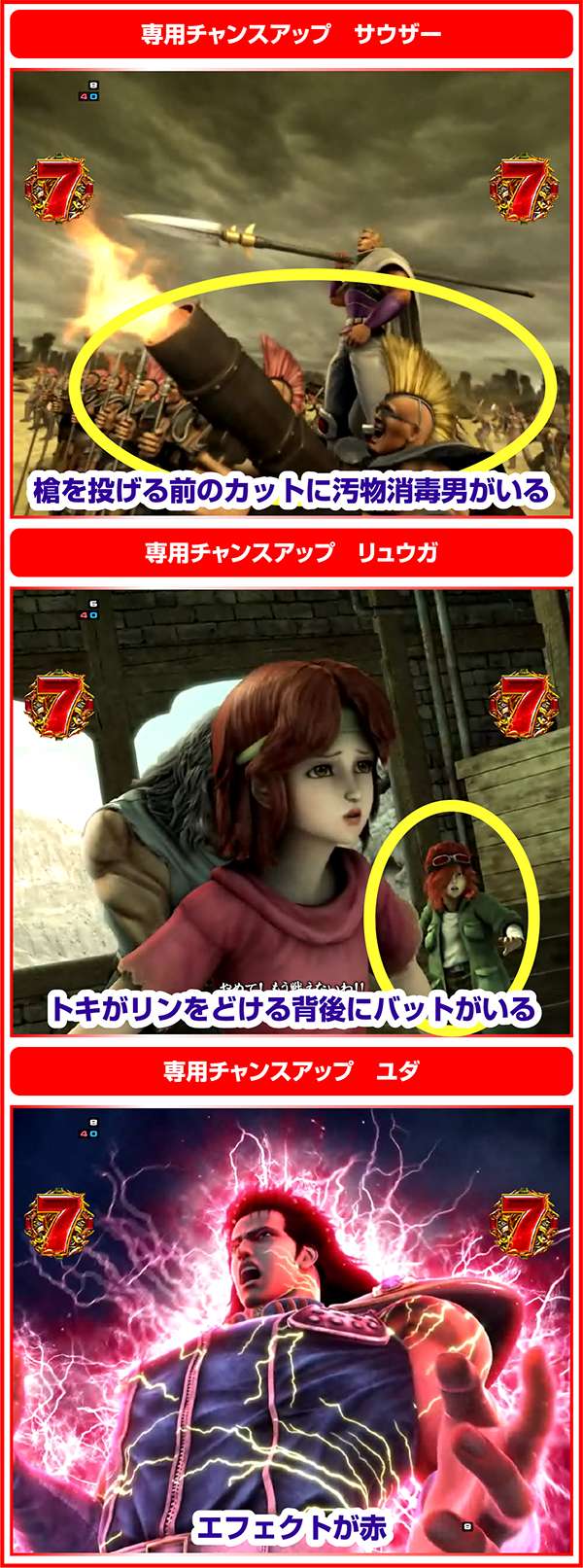 北斗の拳7シナリオ&バトル系/サウザー&リュウガ&ユダ