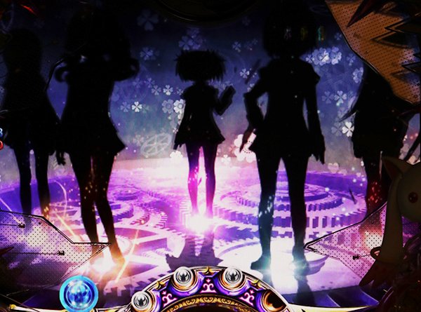 まどまぎパチンコ変動中・予告