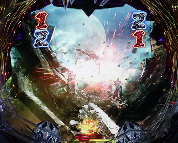 エヴァ超暴走アダムスの器VS第13号機リーチ・信頼度・チャンスアップ