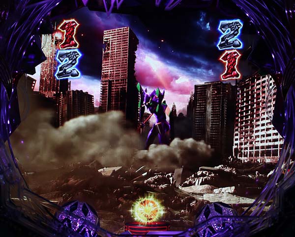 エヴァ超暴走アダムスの器VS第13号機リーチ・信頼度・チャンスアップ