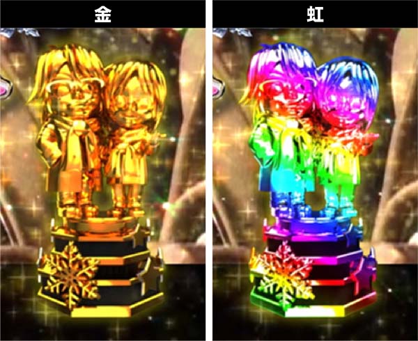 冬のソナタリメンバー甘デジ・大当り開始〜終了時・設定示唆演出