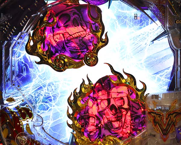 新鬼武者狂鬼乱舞リーチ前予告・信頼度・一閃ギミック