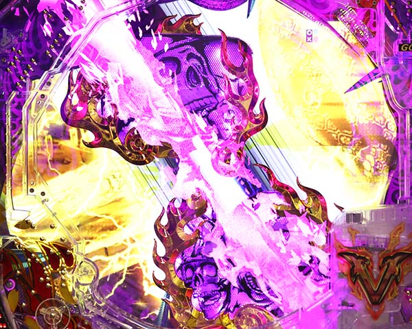 新鬼武者狂鬼乱舞リーチ前予告・信頼度・一閃ギミック