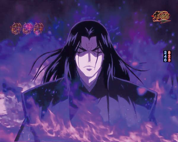 バジリスク2大当りラウンド中神瞳術チャレンジ・チャンスアップ