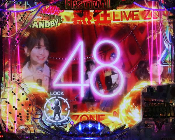 AKB48リーチ前予告・モード共通・信頼度・熱狂LIVE ZONE