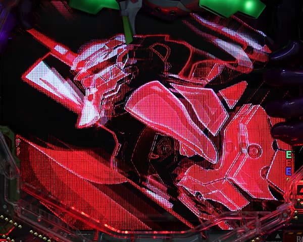 エヴァ新生発展時擬似導光板フラッシュ