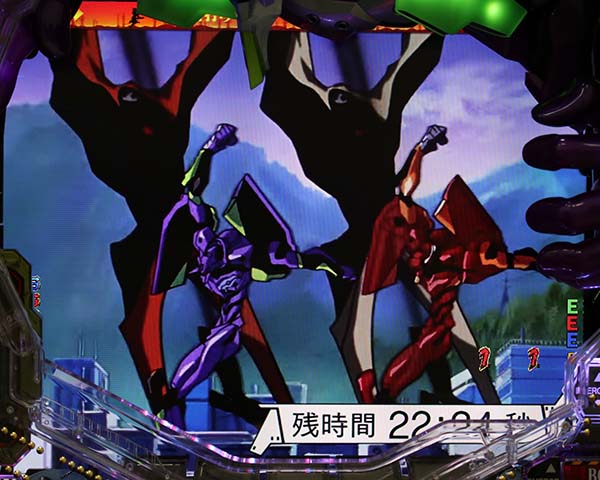 エヴァ新生ストーリー系リーチ確変中確変濃厚演出