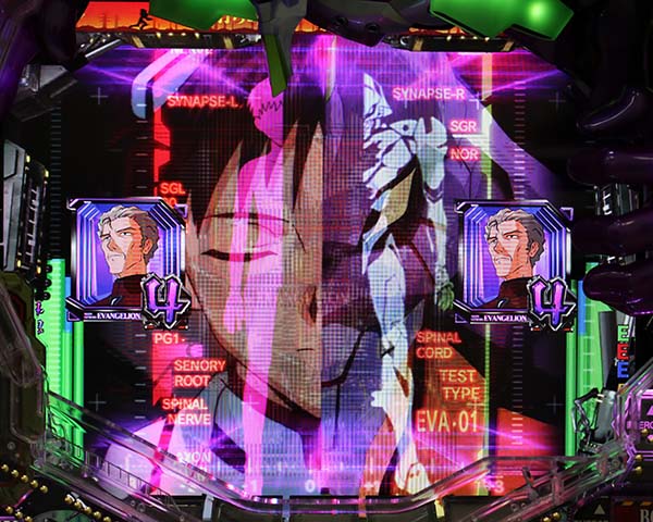 エヴァ新生シンクロリーチ確変中通常大当り