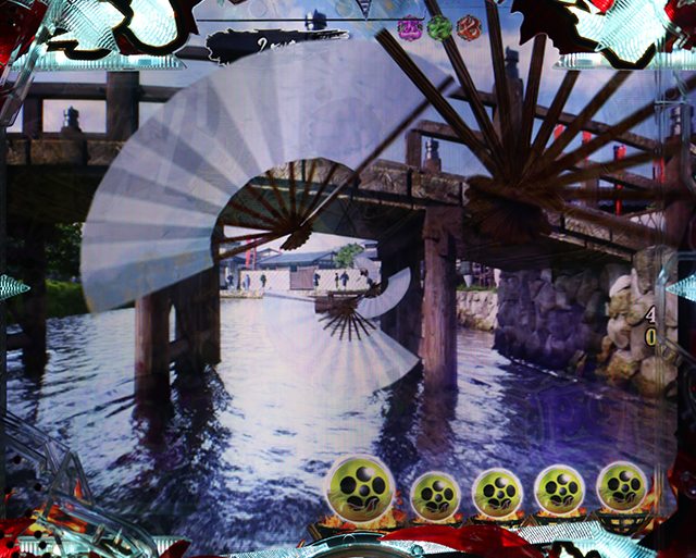 花の慶次蓮甘デジ扇子ステップアップ予告