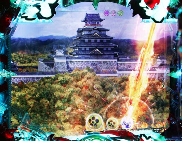 花の慶次蓮甘デジ保留変化朱槍