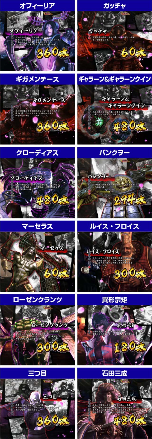 新鬼武者設定推測敵キャラ