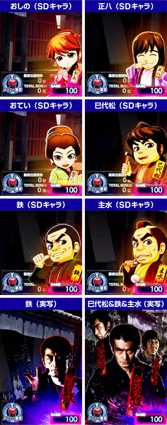 必殺仕置人TURBOGORAKU規定回転数キャラクター示唆