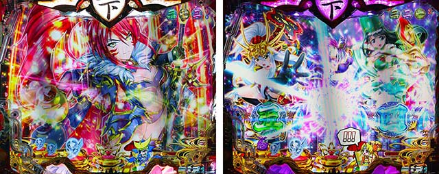 戦国乙女6・先読み予告・変動開始時図柄アクション予告