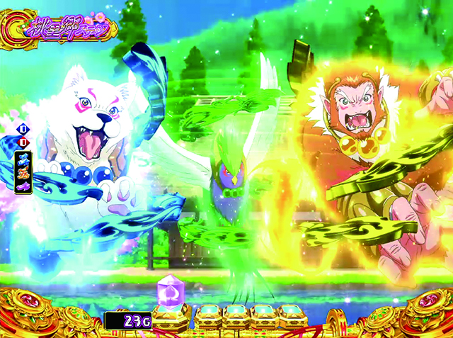 モモキュンソードお供図柄予告