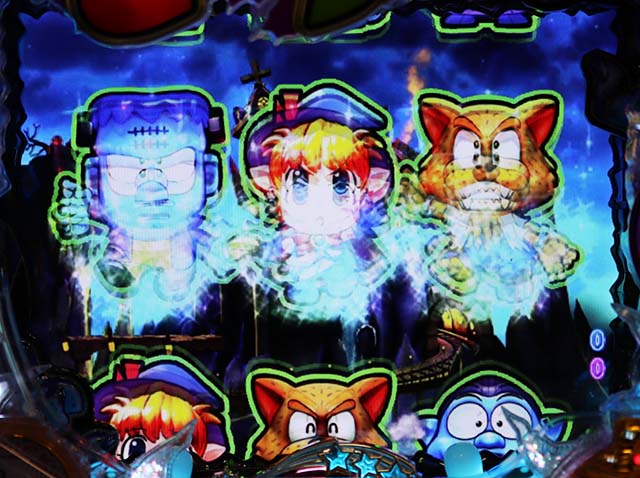 ミニミニモンスター4モード共通・図柄アクション予告