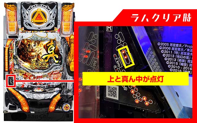 真牙狼ラムクリア・ランプ判別