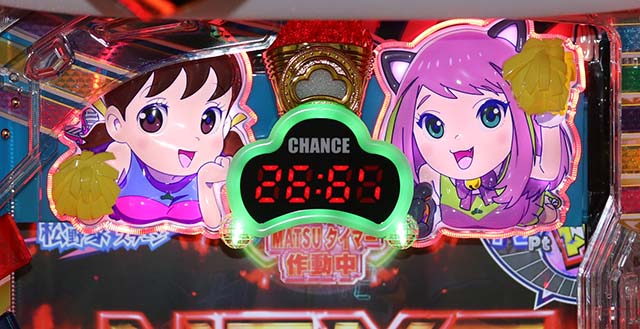 おそ松さんの頑張れゴールデンロード・リーチ前予告・MATSUタイマー予告