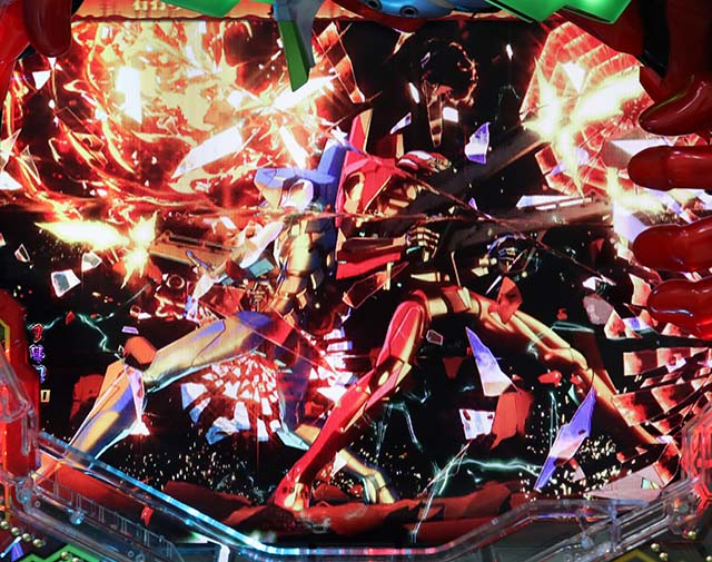 エヴァ決戦真紅・決戦ステージ中・攻撃アクション予告