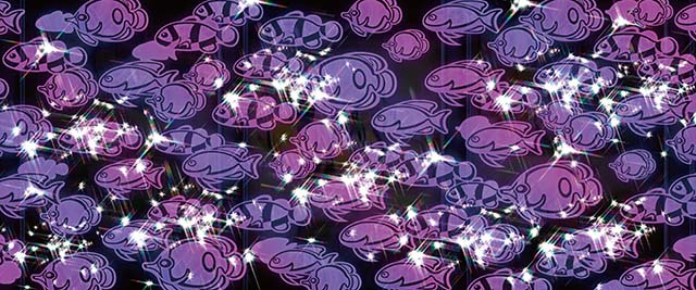 ドラム海物語INJAPANモード共通演出・魚群予告