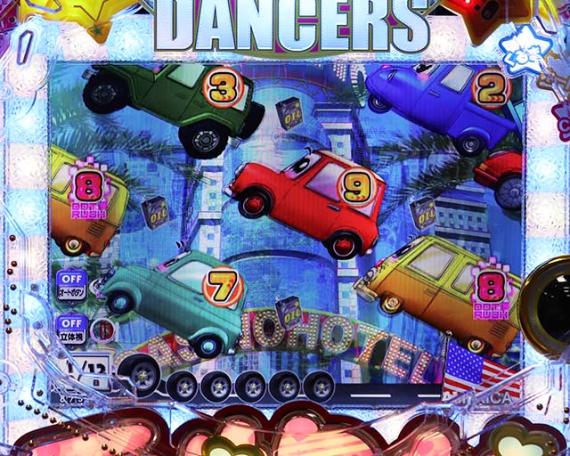 乗物娘WITHサイバージャパンダンサーズ・くるまモード中演出・変動開始アクション