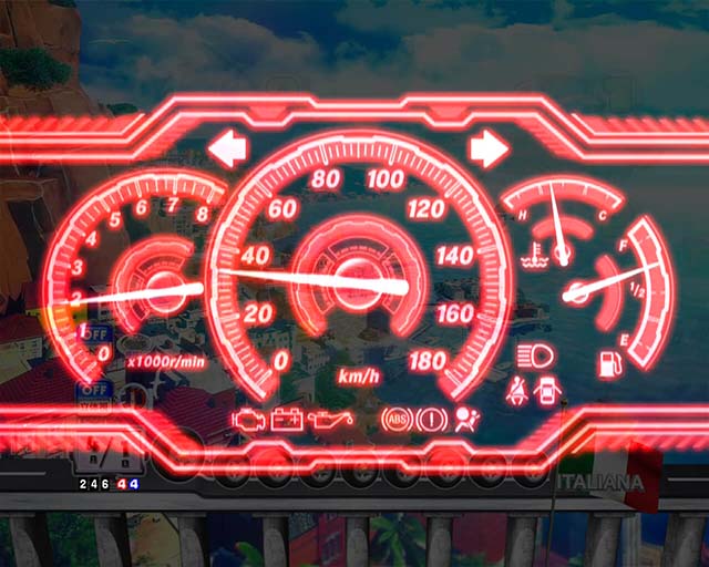 乗物娘WITHサイバージャパンダンサーズ・くるまモード中演出・スピードメーター予告