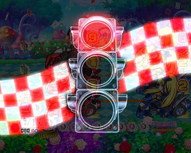 乗物娘WITHサイバージャパンダンサーズ・カートモード中演出・信号機予告