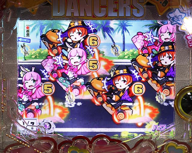 乗物娘WITHサイバージャパンダンサーズ・カートモード中演出・変動開始アクション