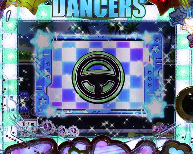 乗物娘WITHサイバージャパンダンサーズ・カートモード中演出・巨大モニタ予告