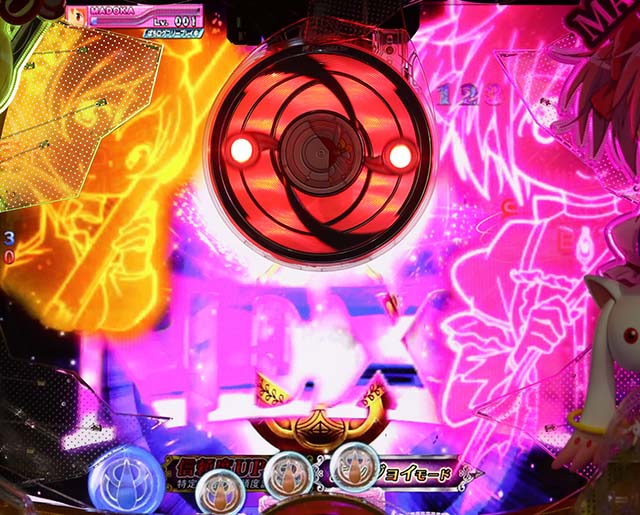 劇場版まどマギキュゥべえver・リーチ前予告・変動開始時盾落下予告