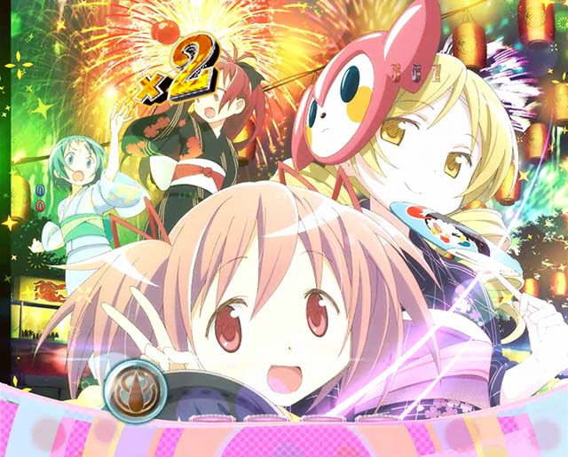 劇場版まどマギキュゥべえver・演出法則・魔法少女の浴衣姿カットイン