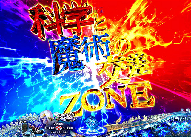 ぱちんこ・とある魔術の禁書目録・ZONE演出・科学と魔術の交差ZONE
