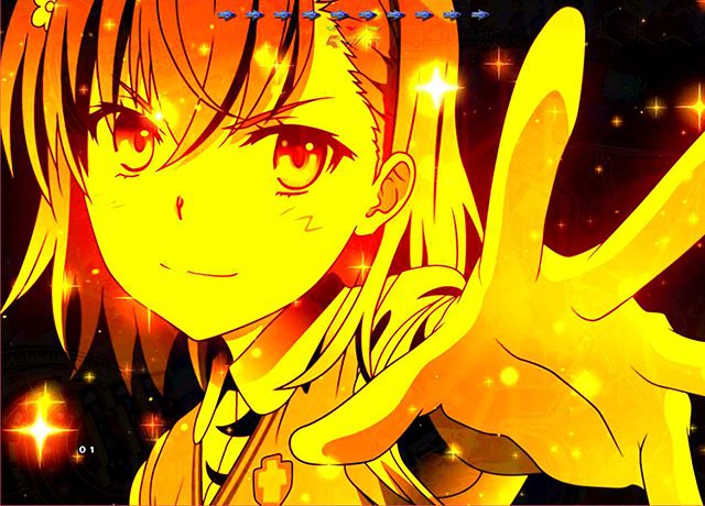 ぱちんこ・とある魔術の禁書目録・御坂美琴ST中・キャライルミ予告