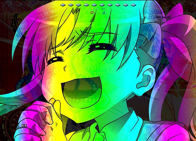 ぱちんこ・とある魔術の禁書目録・一発告知予告（黒子フラッシュ）