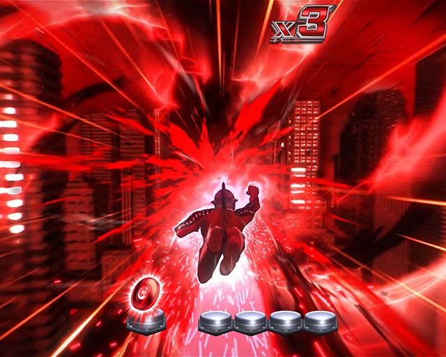 ウルトラセブン超乱舞・リーチ前予告・セブン加速予告