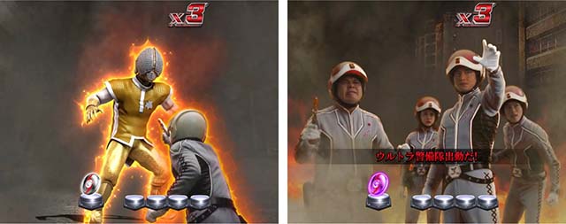 ウルトラセブン超乱舞・リーチ前予告・市民キャラステップアップ予告