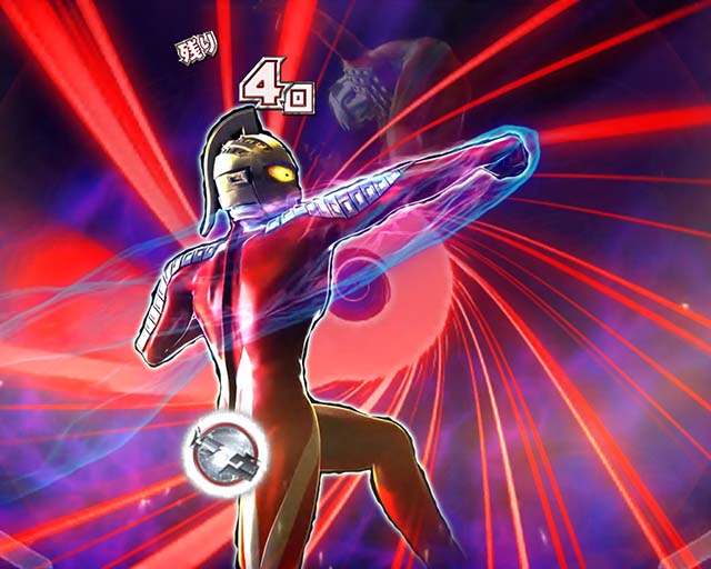 ウルトラセブン超乱舞・乱舞ST中・セブン攻撃ステップアップ予告