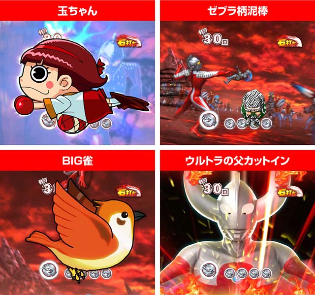 ウルトラセブン超乱舞・乱舞RUSH中信頼度・変動開始時プレミアム演出