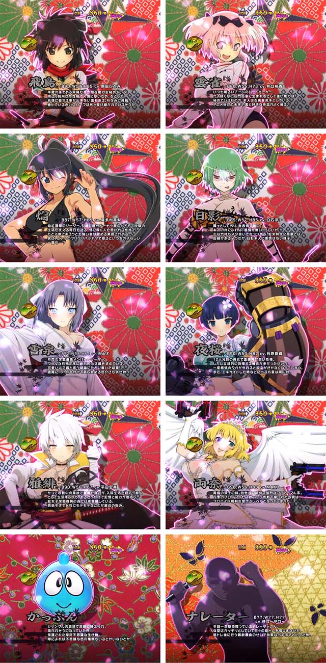 閃乱カグラ2胸踊る・キャラ紹介ラウンド