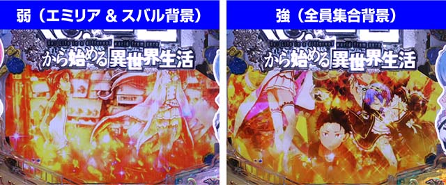 ぱちんこ・リゼロ・リーチ前予告・タイトルロゴ予告