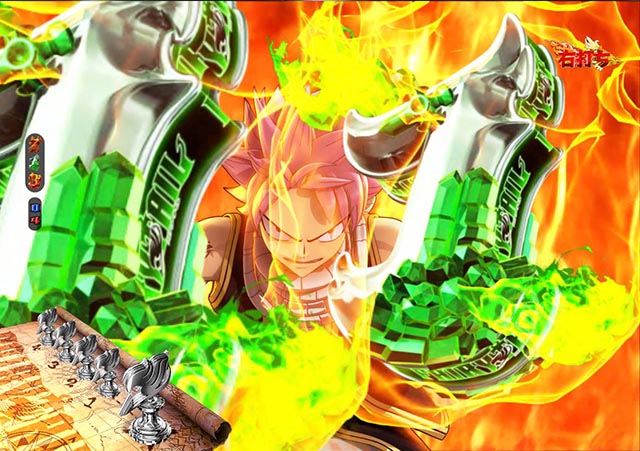 ぱちんこ・フェアリーテイル2・火竜テンパイあおり