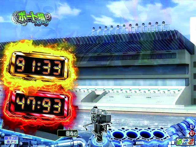 モンキーターンV（5）・激アツ予告・大時計タイマー予告