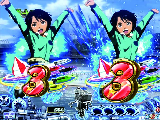 モンキーターンV（5）・リーチ後予告・テンパイ図柄